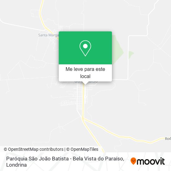 Paróquia São João Batista - Bela Vista do Paraíso mapa