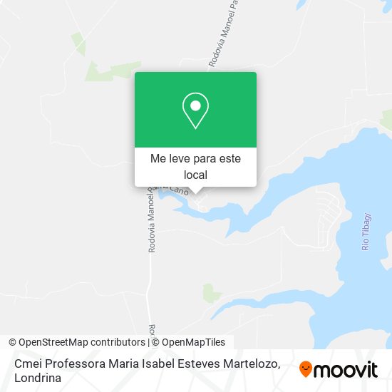 Cmei Professora Maria Isabel Esteves Martelozo mapa