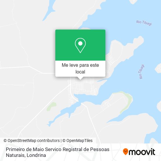 Primeiro de Maio Servico Registral de Pessoas Naturais mapa