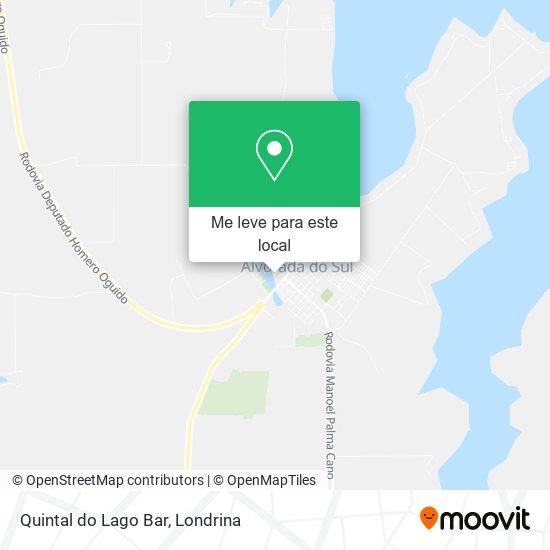 Quintal do Lago Bar mapa