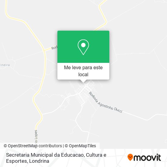 Secretaria Municipal da Educacao, Cultura e Esportes mapa