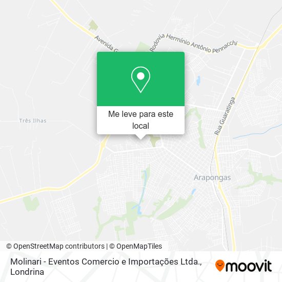 Molinari - Eventos Comercio e Importações Ltda. mapa