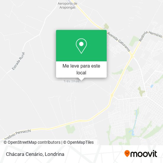 Chácara Cenário mapa