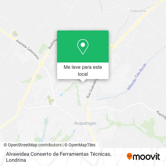 Alvawidea Conserto de Ferramentas Técnicas mapa