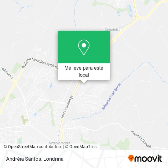 Andréia Santos mapa