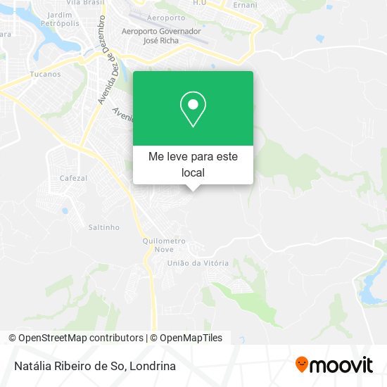 Natália Ribeiro de So mapa