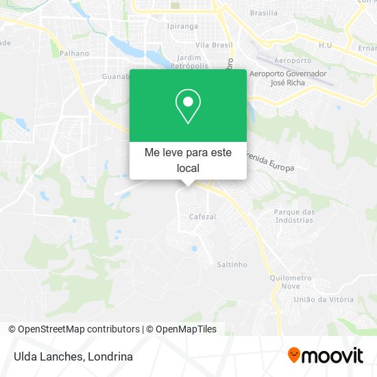 Ulda Lanches mapa