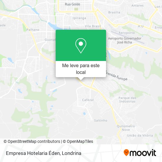 Empresa Hotelaria Éden mapa