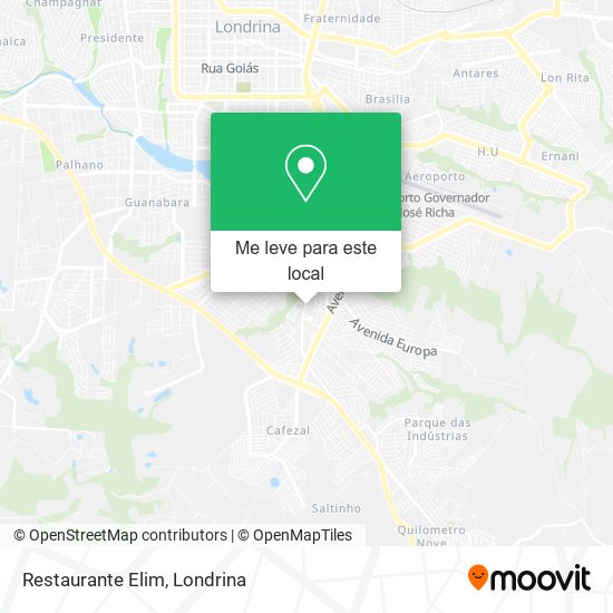 Restaurante Elim mapa