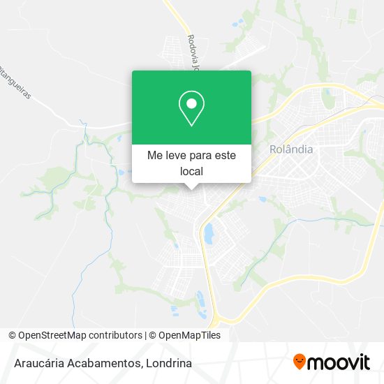Araucária Acabamentos mapa