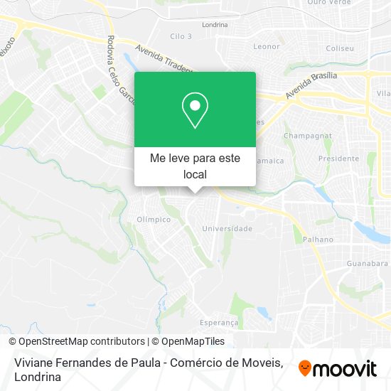 Viviane Fernandes de Paula - Comércio de Moveis mapa