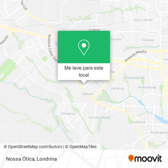 Nossa Ótica mapa