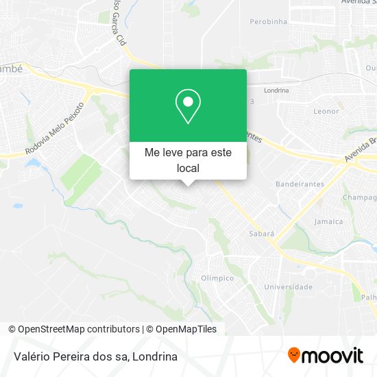 Valério Pereira dos sa mapa