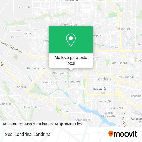 Sesi Londrina mapa