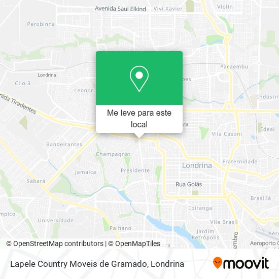 Lapele Country Moveis de Gramado mapa