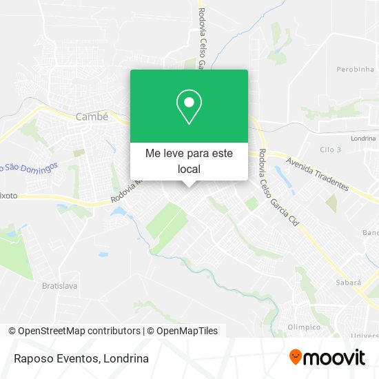 Raposo Eventos mapa
