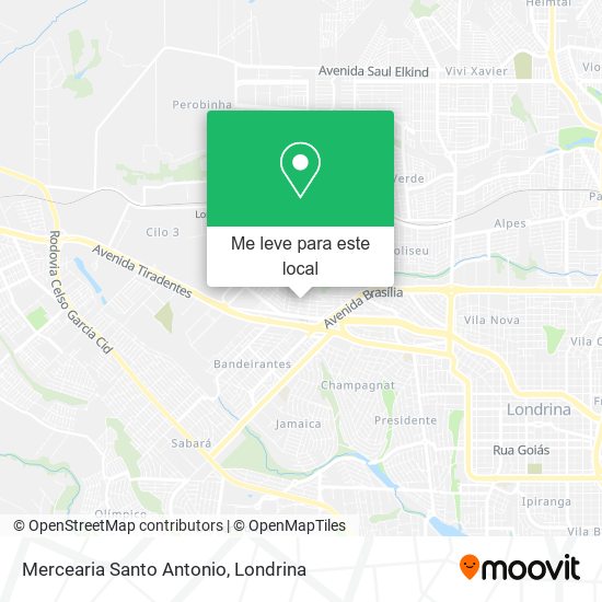 Mercearia Santo Antonio mapa