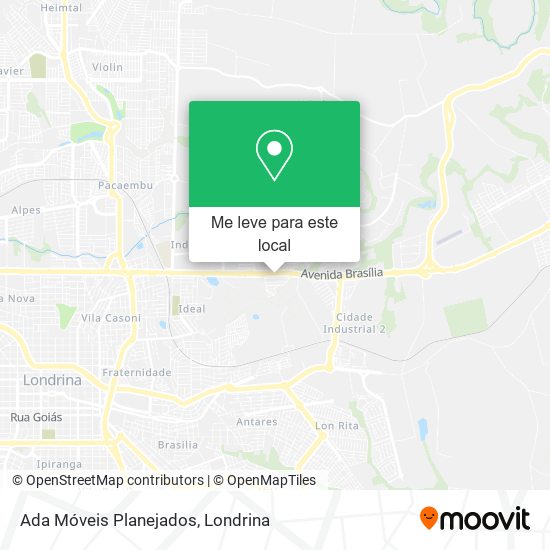 Ada Móveis Planejados mapa