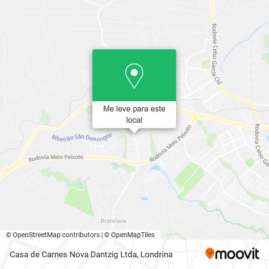 Casa de Carnes Nova Dantzig Ltda mapa