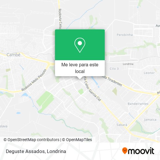 Deguste Assados mapa