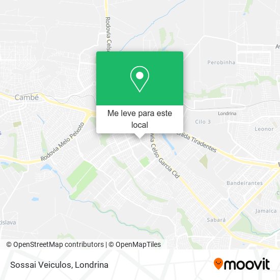 Sossai Veiculos mapa