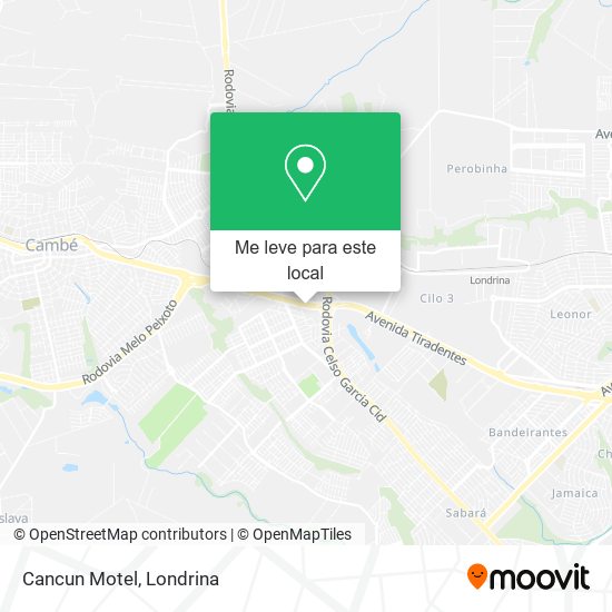 Cancun Motel mapa