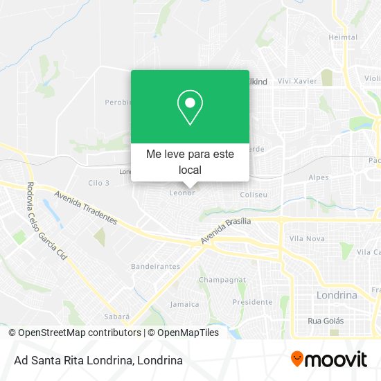 Ad Santa Rita Londrina mapa