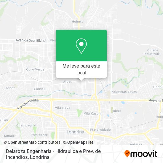 Delaroza Engenharia - Hidraulica e Prev. de Incendios mapa