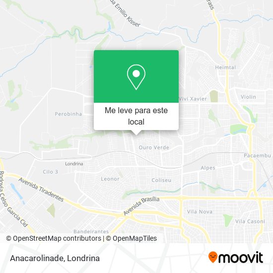 Anacarolinade mapa
