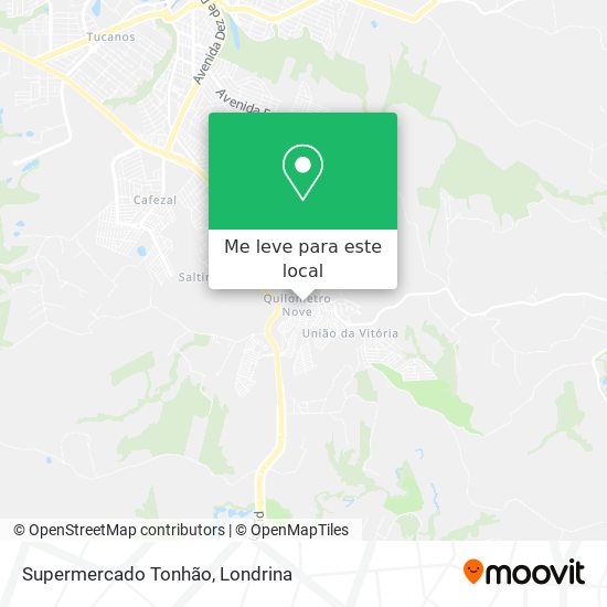 Supermercado Tonhão mapa