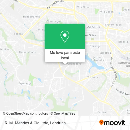 R. M. Mendes & Cia Ltda mapa