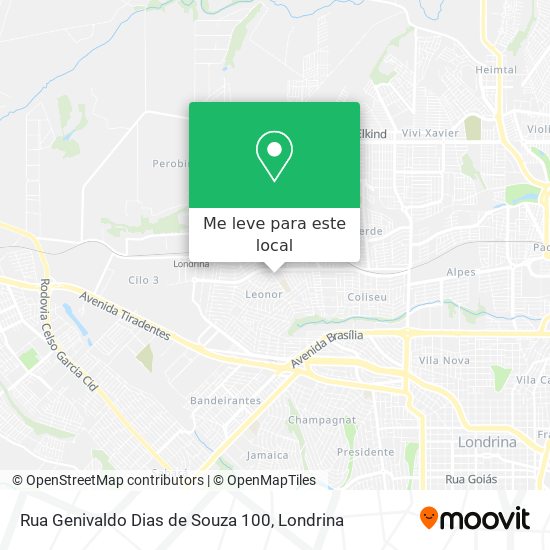 Rua Genivaldo Dias de Souza 100 mapa