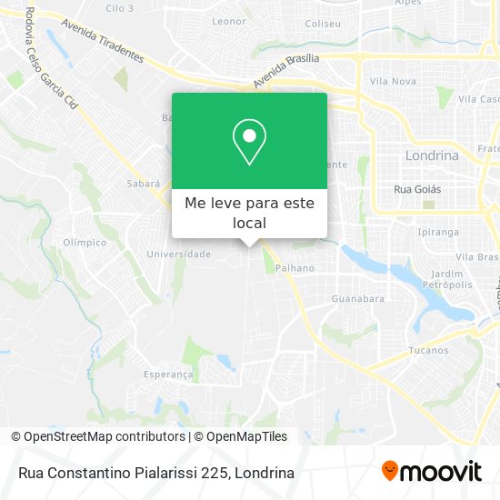 Rua Constantino Pialarissi 225 mapa