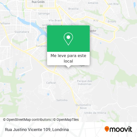 Rua Justino Vicente 109 mapa