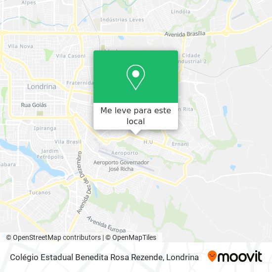Colégio Estadual Benedita Rosa Rezende mapa