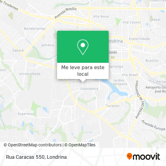 Rua Caracas 550 mapa