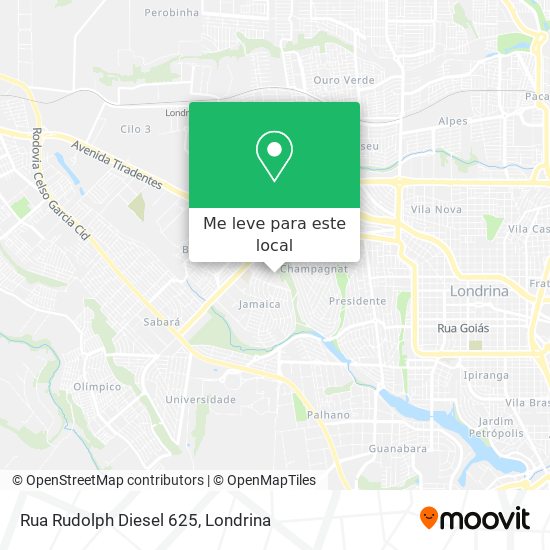 Rua Rudolph Diesel 625 mapa