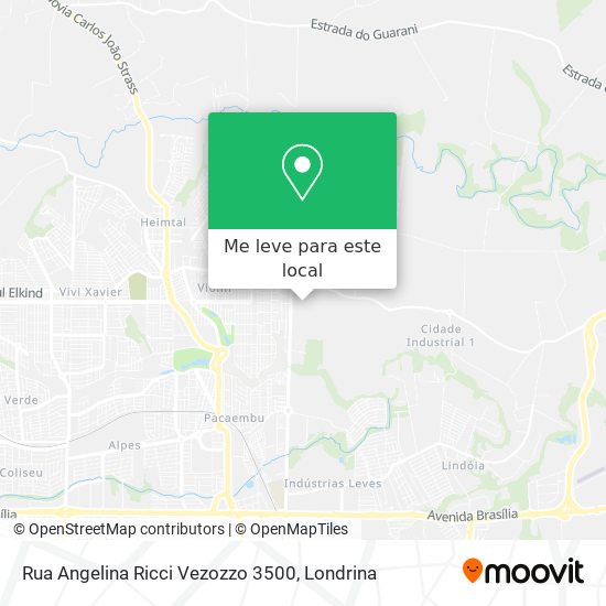 Rua Angelina Ricci Vezozzo 3500 mapa