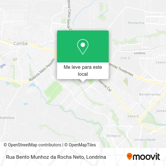 Rua Bento Munhoz da Rocha Neto mapa