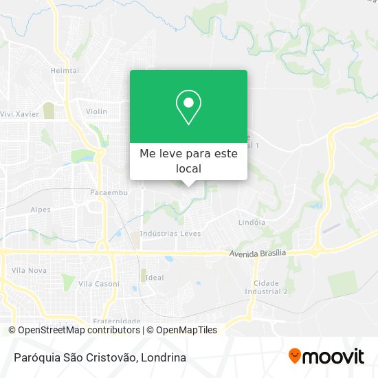 Paróquia São Cristovão mapa