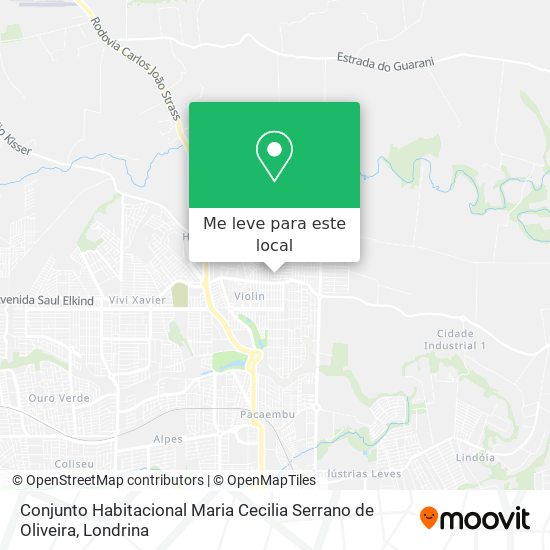 Conjunto Habitacional Maria Cecilia Serrano de Oliveira mapa