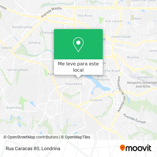 Rua Caracas 80 mapa