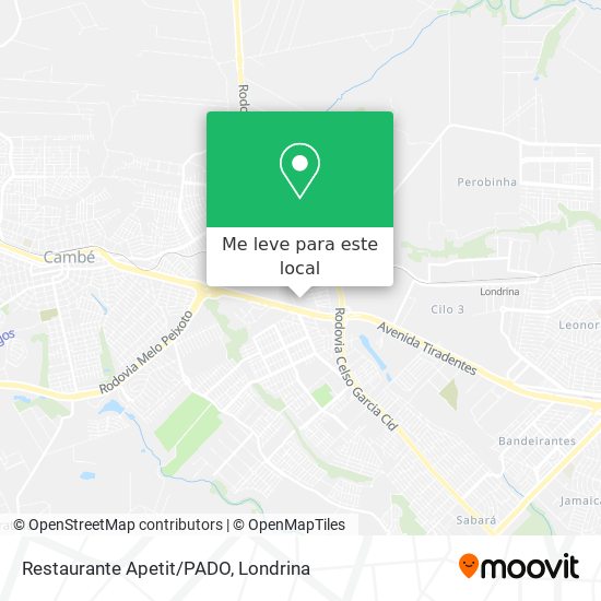 Restaurante Apetit/PADO mapa
