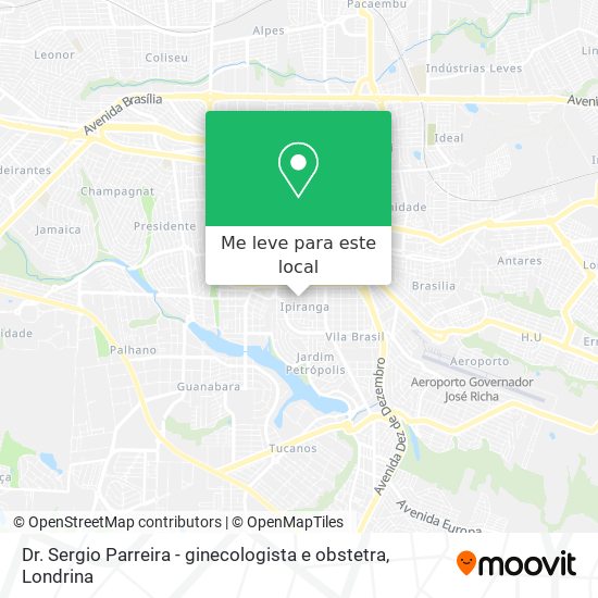Dr. Sergio Parreira - ginecologista e obstetra mapa