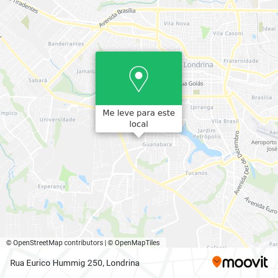 Rua Eurico Hummig 250 mapa