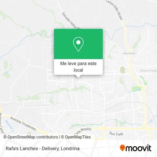 Rafa's Lanches - Delivery mapa