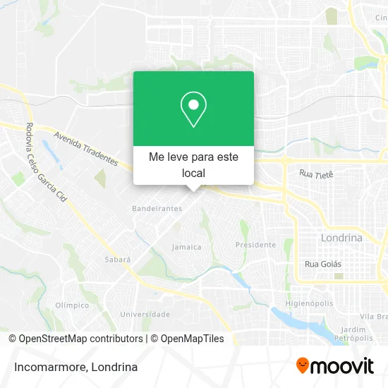Incomarmore mapa