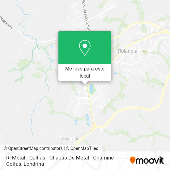 Rl Metal - Calhas - Chapas De Metal - Chaminé - Coifas mapa