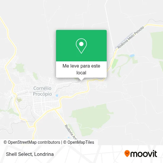 Shell Select mapa
