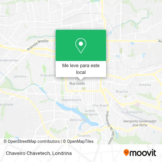 Chaveiro Chavetech mapa